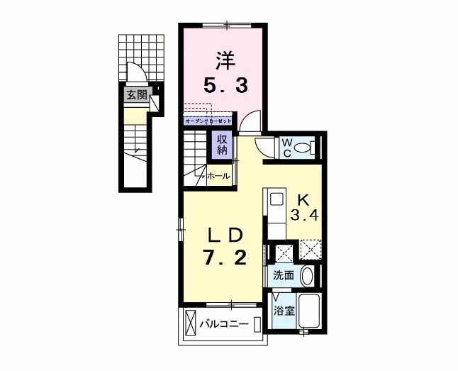 クレイン21Ⅱの間取り