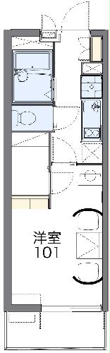 レオパレスモンジュイの間取り