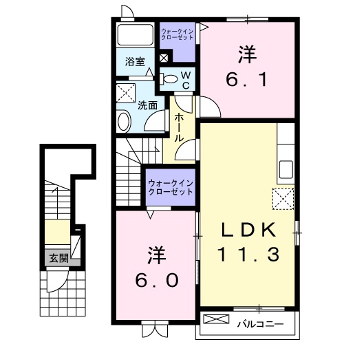 アルエットの間取り