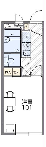 レオパレスTSURUMAKIの間取り