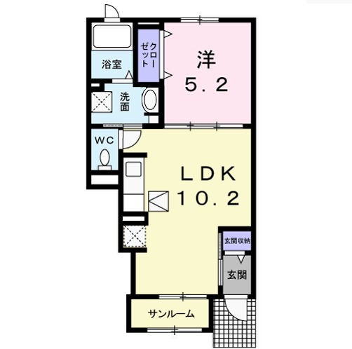 エアリーガーデンⅤの間取り