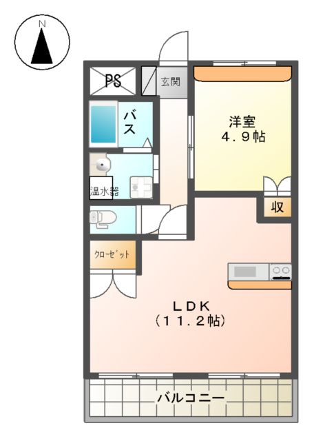 レフィナードN.Kの間取り