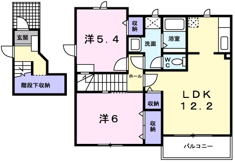 ラ・セゾンⅡの間取り