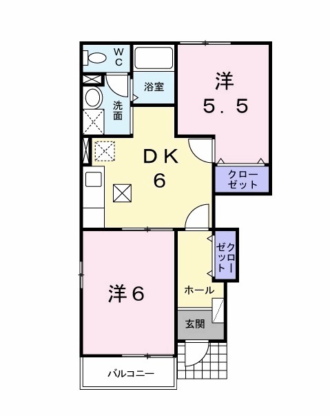 エレガンスヴィラⅢの間取り