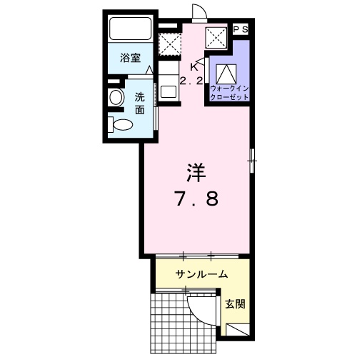 ホワイトヒューレ Ⅱの間取り