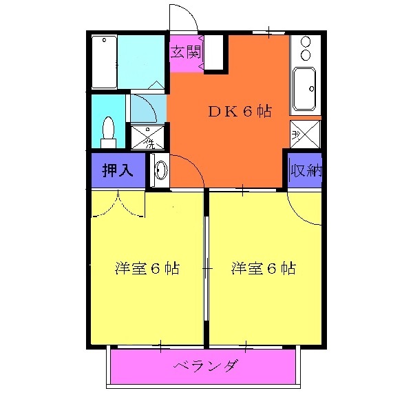 ベルガーデン鈴木の間取り
