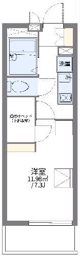 レオパレスルーチェⅢの間取り