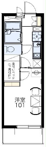 レオパレスOOHARAの間取り