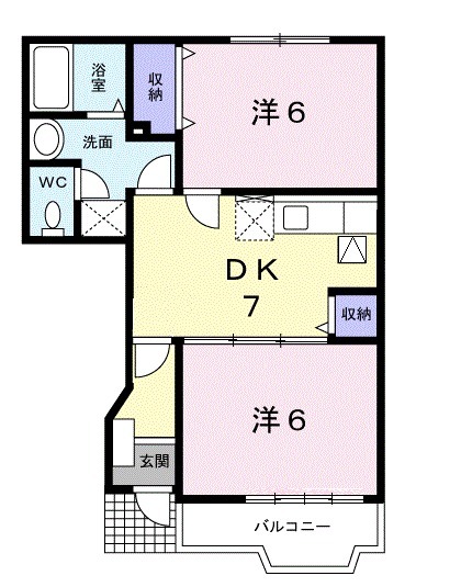 グランデージュMKの間取り