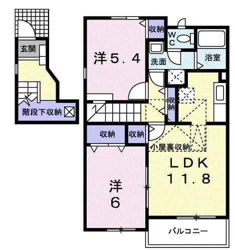 アグリーアブルⅡの間取り
