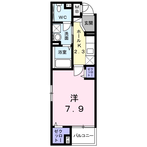 カインドハート西海岸の間取り