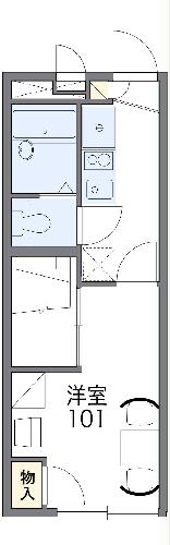 レオパレスアクシスⅡの間取り