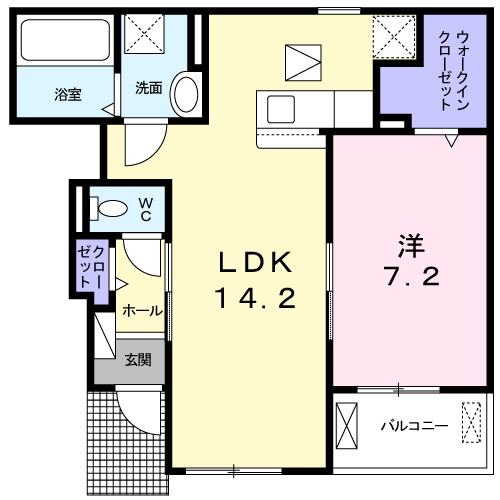 プラドールの間取り