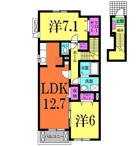 プリムヴェールの間取り