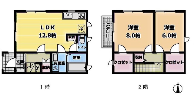 サン・ブランシュ片瀬山 B棟の間取り