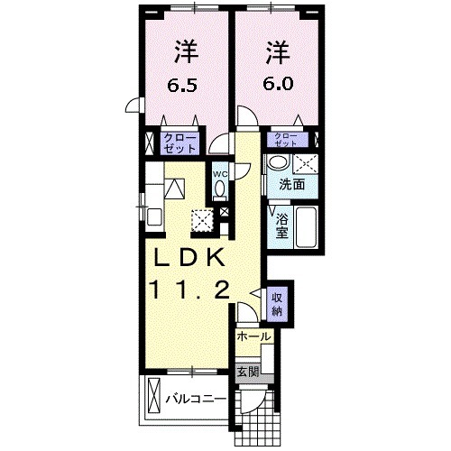 エクセランBの間取り