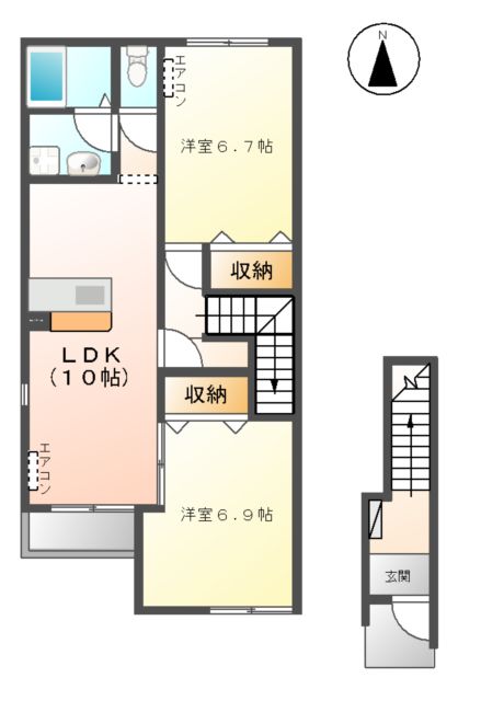 adonis・place(アドニス プラース)の間取り