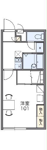 レオパレスマ メゾンの間取り