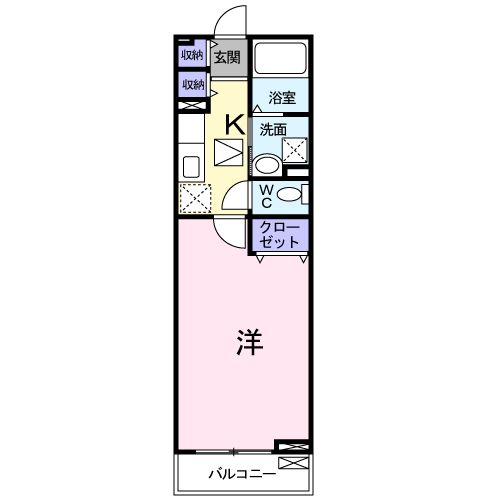 セブンローズBの間取り