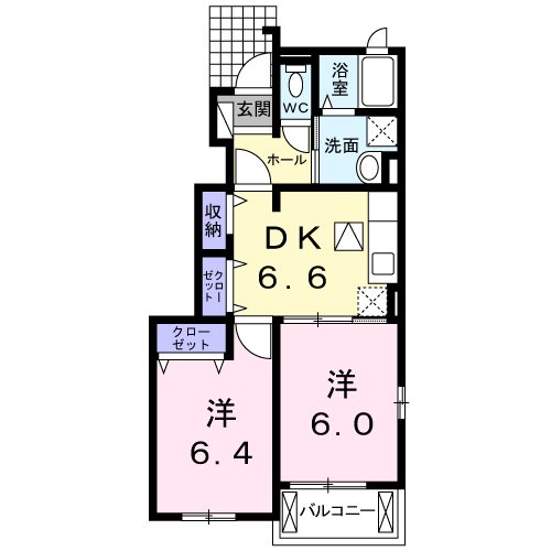 チチェローネ Aの間取り