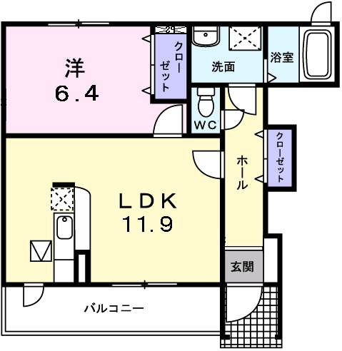 メゾンヌフファミーエ Ⅱの間取り