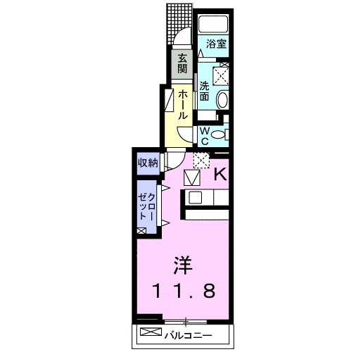 ソレイユ　～紘～・01030号室の間取り