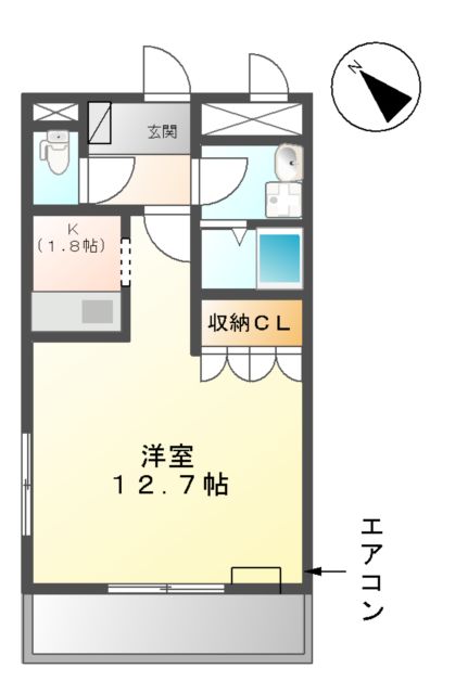エバーハイツAの間取り