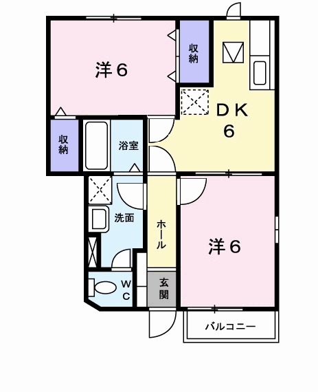 メゾンソレイユⅡの間取り