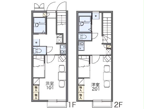レオパレスTOMATO 1の間取り