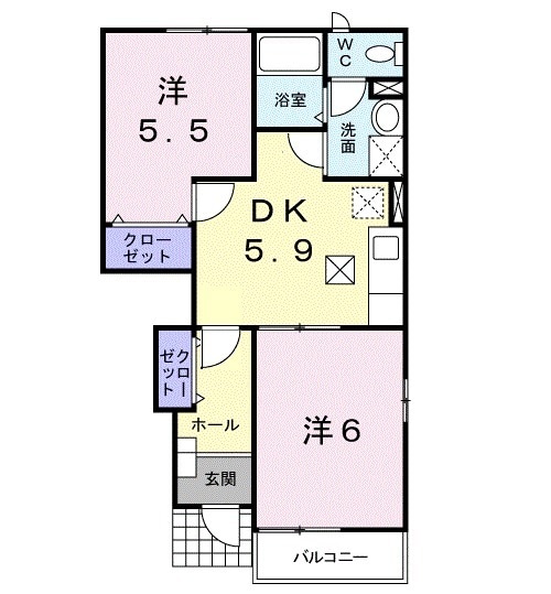 エトワール赤岩の間取り