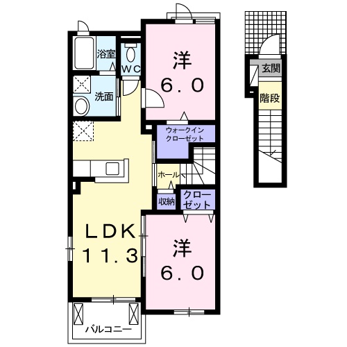 BEATRICE Ⅰの間取り