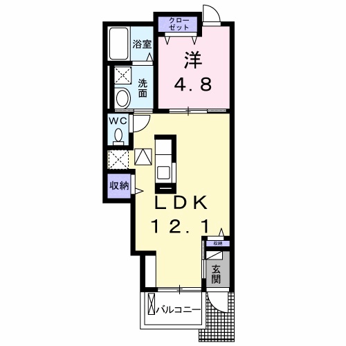 ハピネス16(イチロク)の間取り