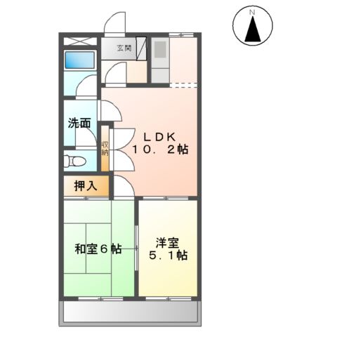 クリスタルヒルズⅡの間取り