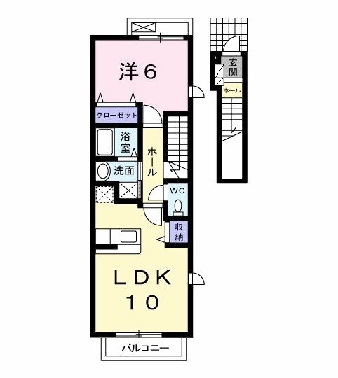 レインボーレジデンスAの間取り