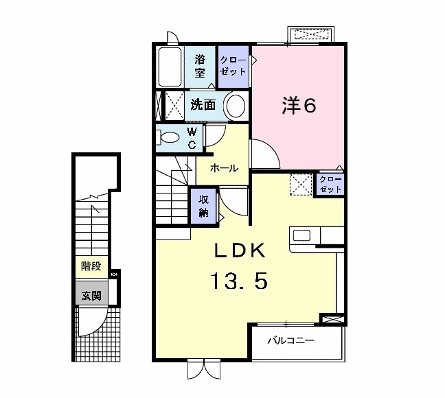 ルミエール・フヂエBの間取り