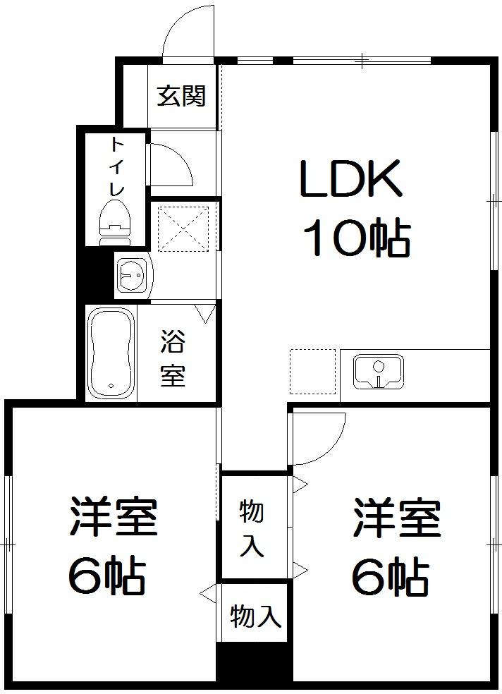 パティオ桜木の間取り