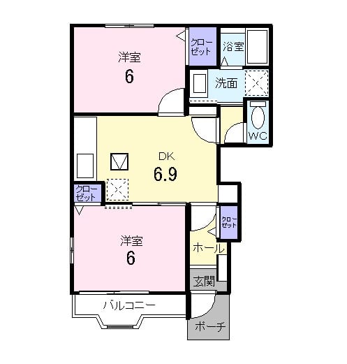 アルドールBの間取り