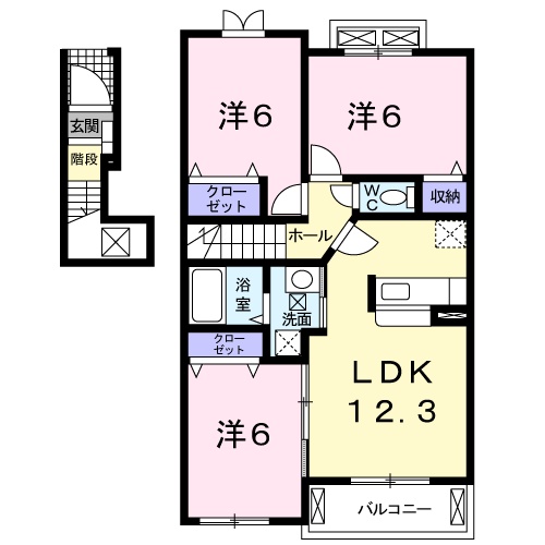 フリーデの間取り
