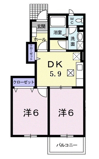 ル・シエルⅡの間取り