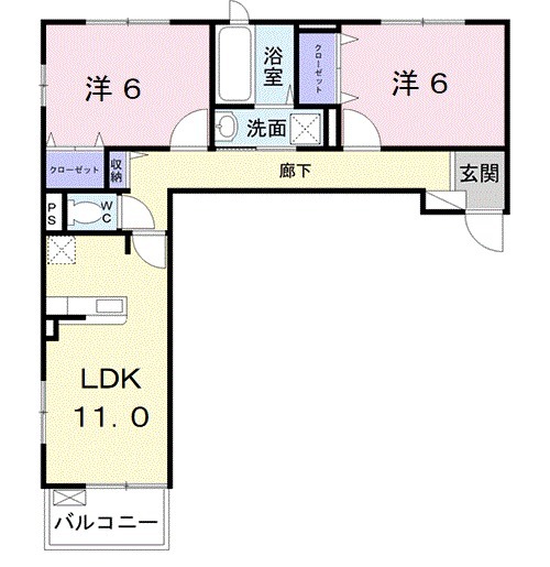 シャン・ド・フルール・エルの間取り