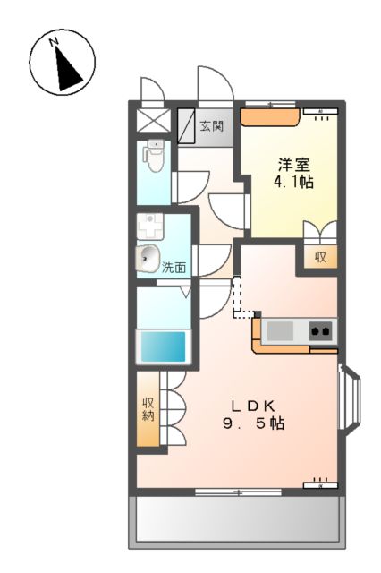 アールヴェイラDの間取り