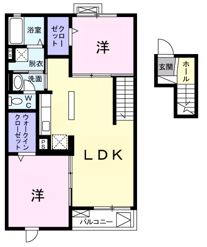 キーウィの間取り
