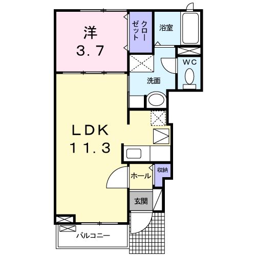 メゾンみのるⅡの間取り