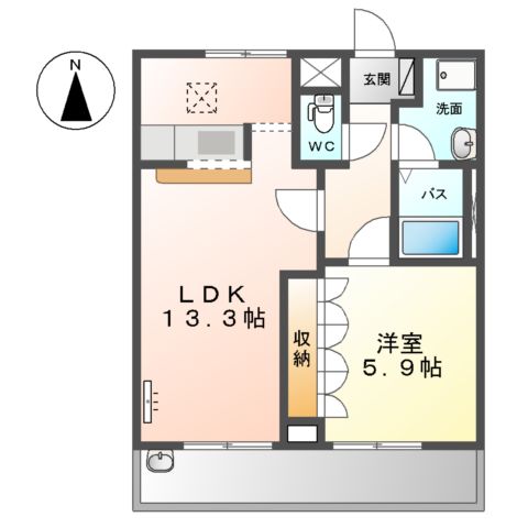 エレガンスⅡの間取り