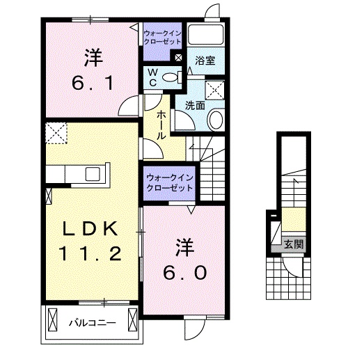 ガーネットの間取り