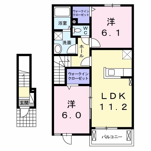 グレイス Ⅱの間取り