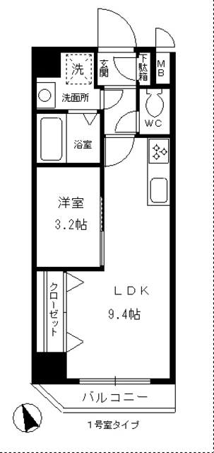 レジデンス悠海(西尾)の間取り