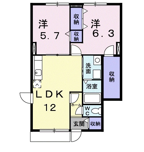 アヴニールⅡの間取り