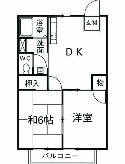 フジハイムの間取り