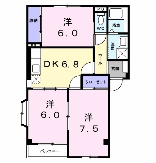ローズパーク戸ケ崎の間取り